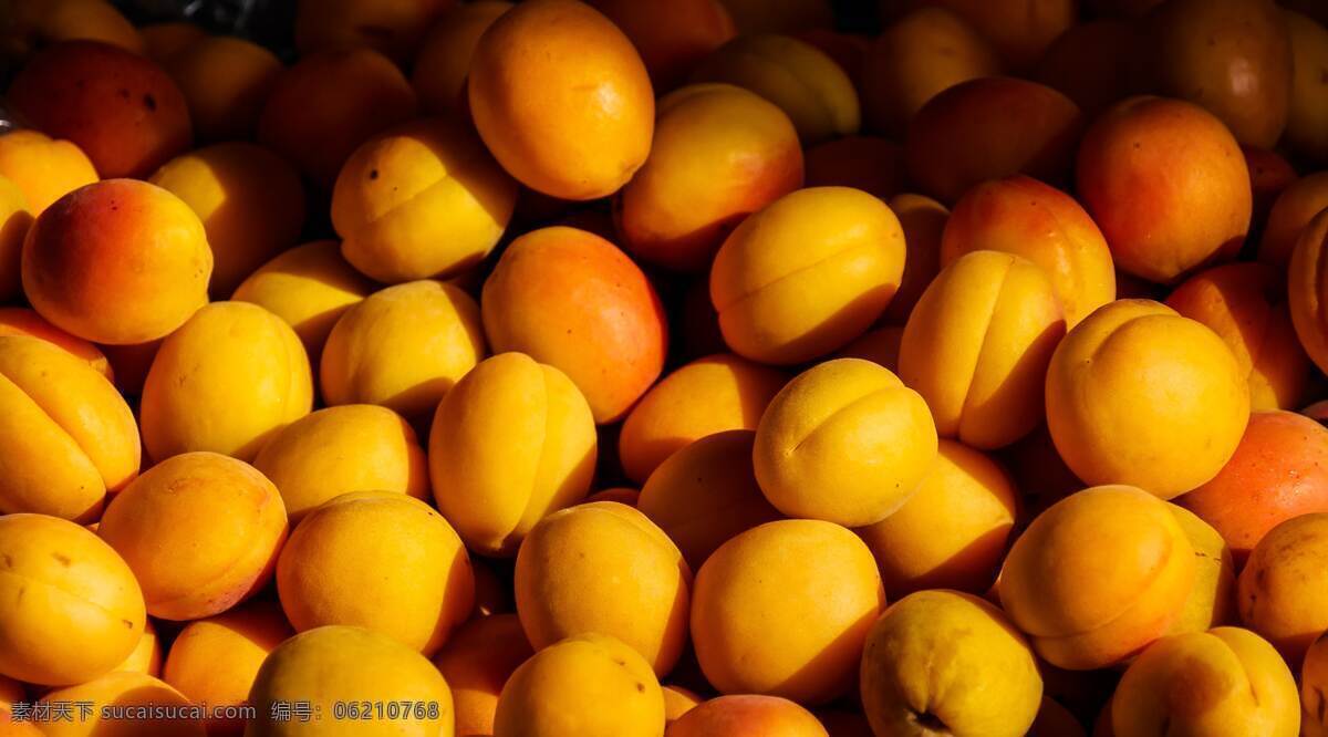 黄桃 水果 健康 营养 新鲜 饮食 色彩 生物世界