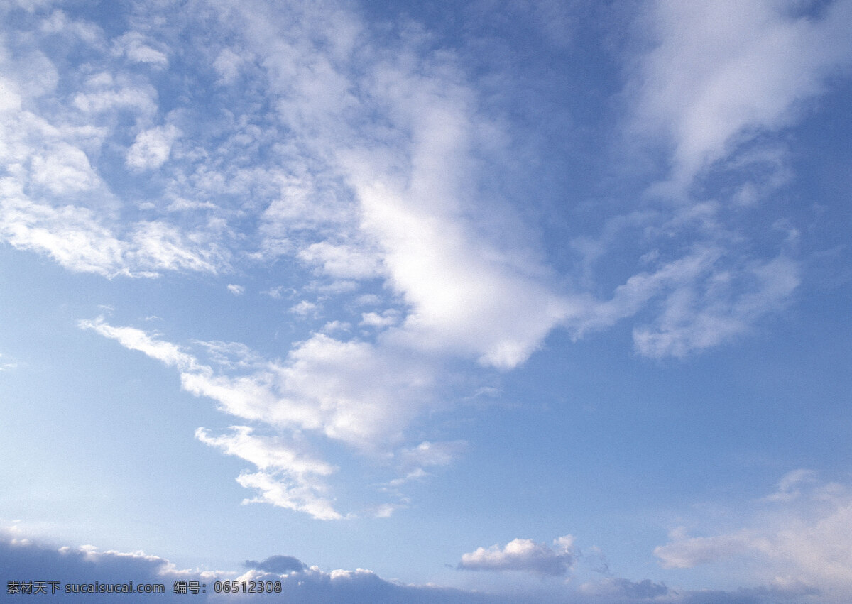 晴空云朵 蓝天 白云 天空 晴天 晴空 开阔的天空 云朵 蓝天薄云 自然景观 自然风景