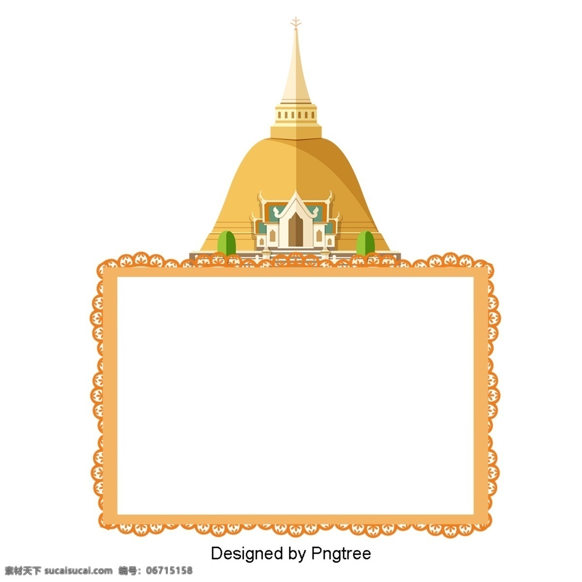 泰国建筑边界 泰国 建筑 质地 花纹 铺 模式 寺庙 文化 边界 框