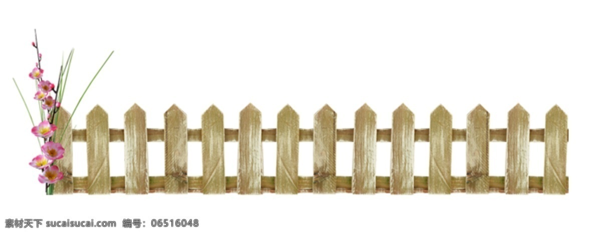 围栏元素 围栏 清新 护栏 米色 白色