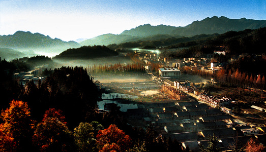 井冈山 茨坪 晨曦 风景 生活 旅游餐饮
