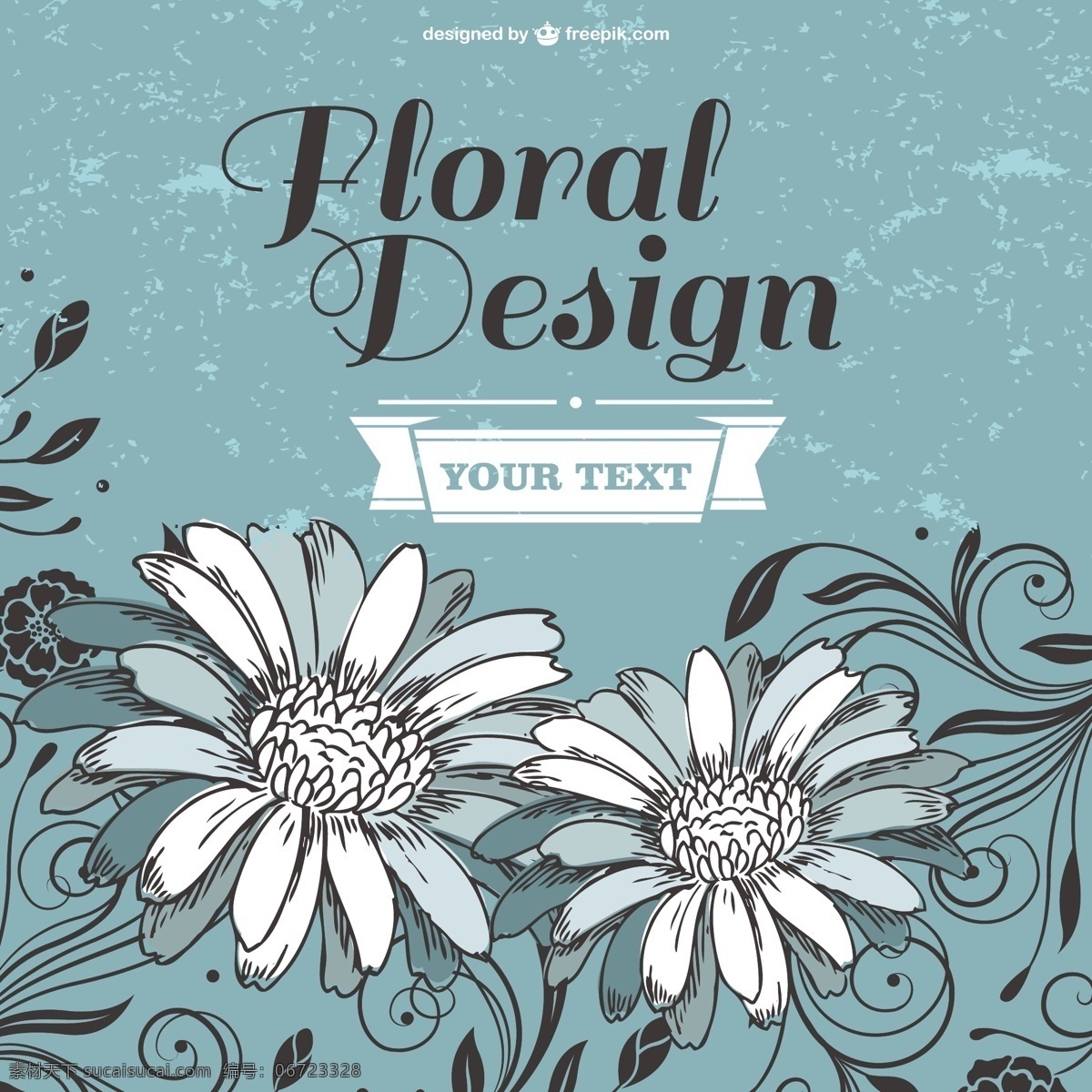 花卉设计模板 复古 花 派对 花卉 夏天 卡片 背景 自然 模板 春天 布局 工厂 老式花卉 灰色