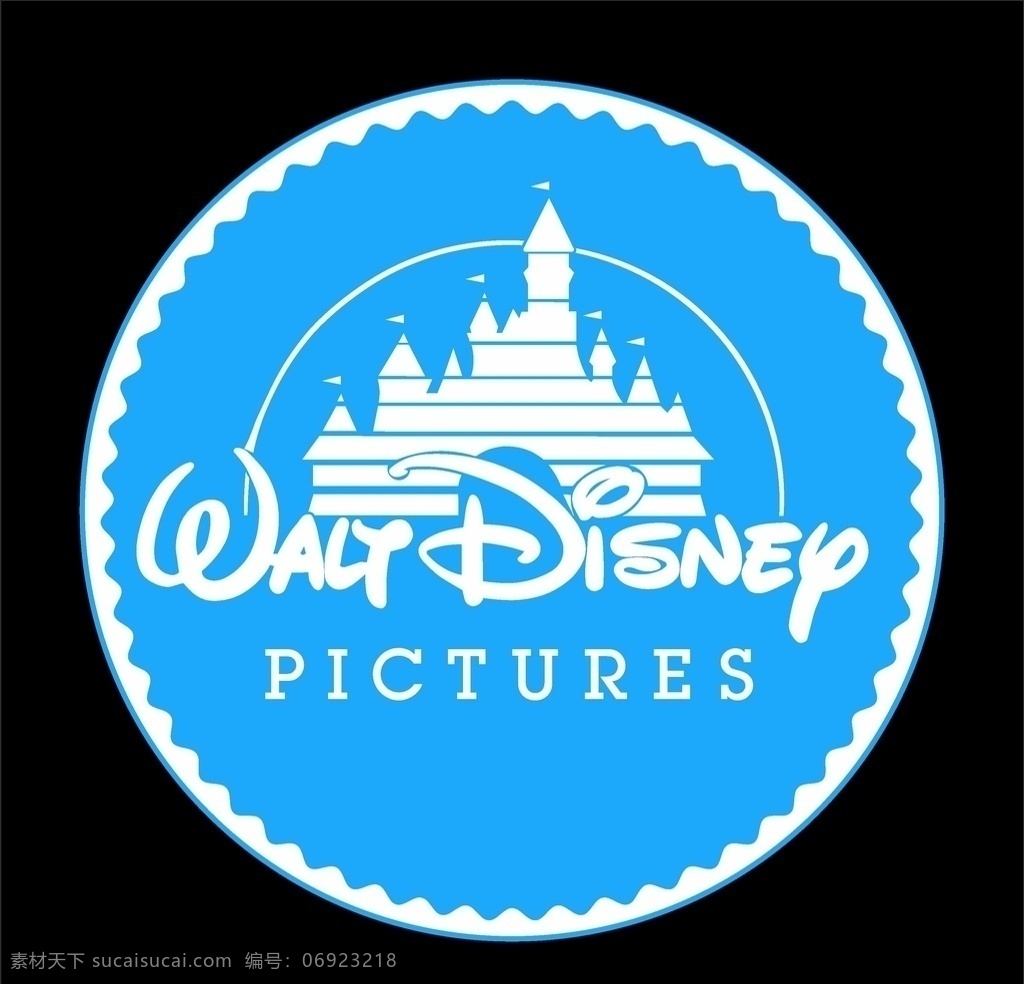 迪士尼 disney 圆形 图案 地贴 标志 logo