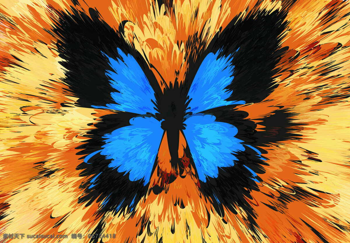 蓝色 蝴蝶 蓝色蝴蝶 蝴蝶图案 美丽蝴蝶 创意 花纹 背景 空中飞鸟 生物世界