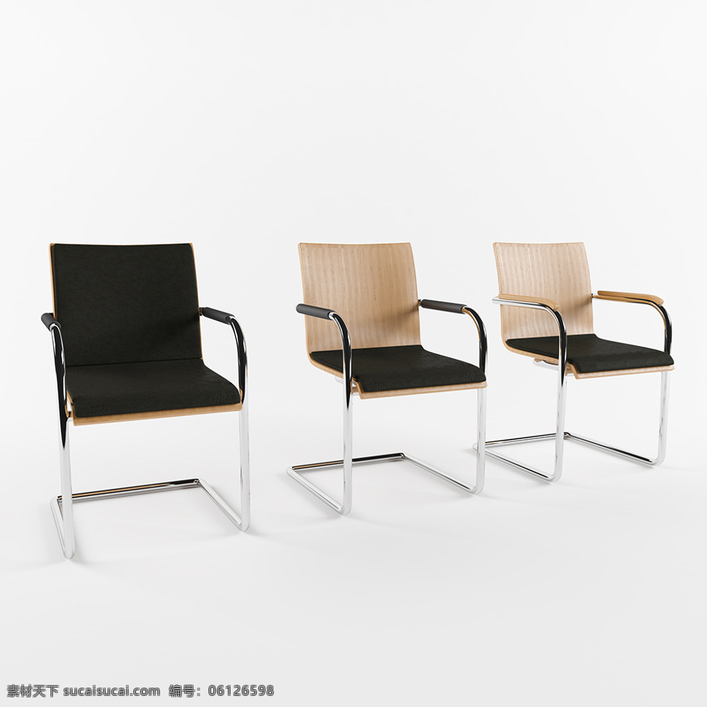 创意 休闲 简约 座椅 3d 模型 黑色 椅子 3d模型 裸色 3d渲染 模型素材