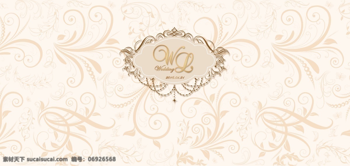 香槟 色 欧式 婚礼 背景 香槟色 欧式婚礼背景 logo设计 wl字母标志 wedding 欧式花纹 婚礼背景