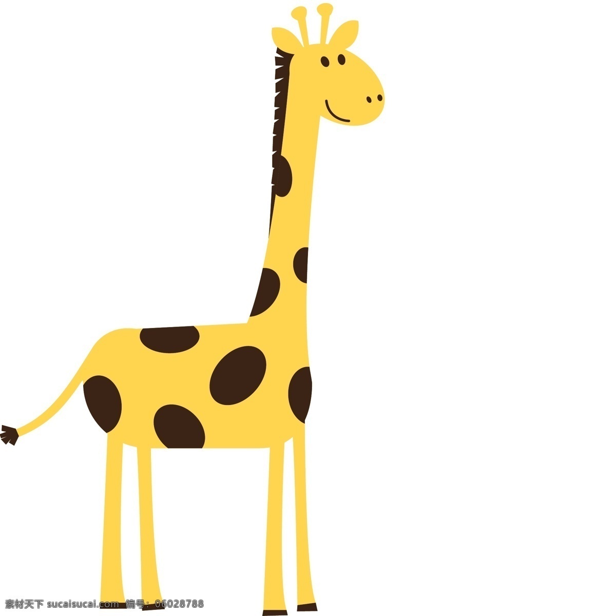矢量长颈鹿 矢量 长颈鹿 动物 斑点长颈鹿 黄色长颈鹿 标志图标 其他图标