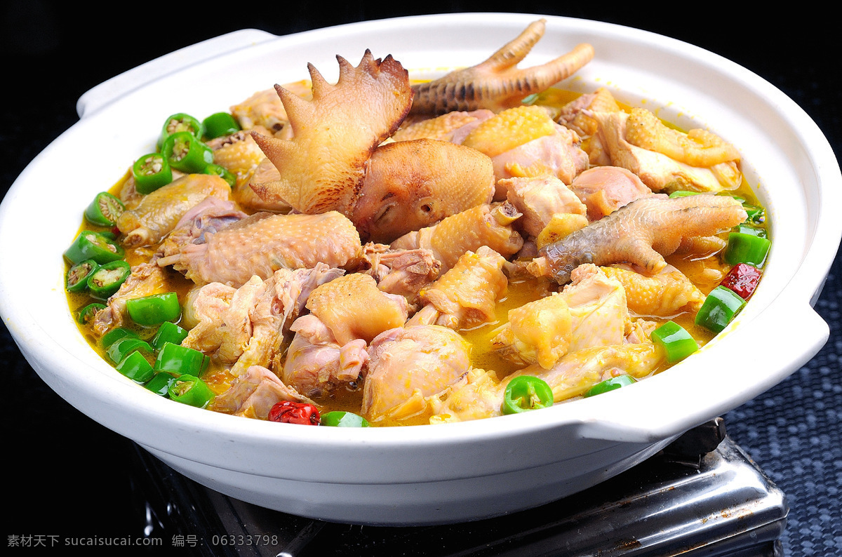 鸡 鲜椒鸡火锅 鸡子 菜品图片 菜 餐饮美食 传统美食