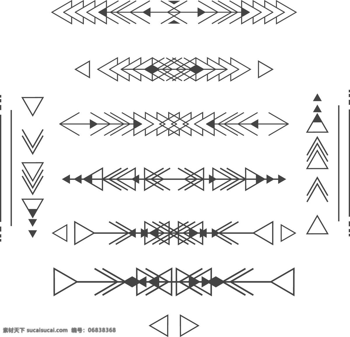 民族 风 几何图形 花纹 服装设计 男装设计 女装设计 箱包印花 男装印花 女装印花 童装印花 潮流服装印花 潮牌设计 面料印花 布料印花 民族风花纹 箭头 矢量图案共享