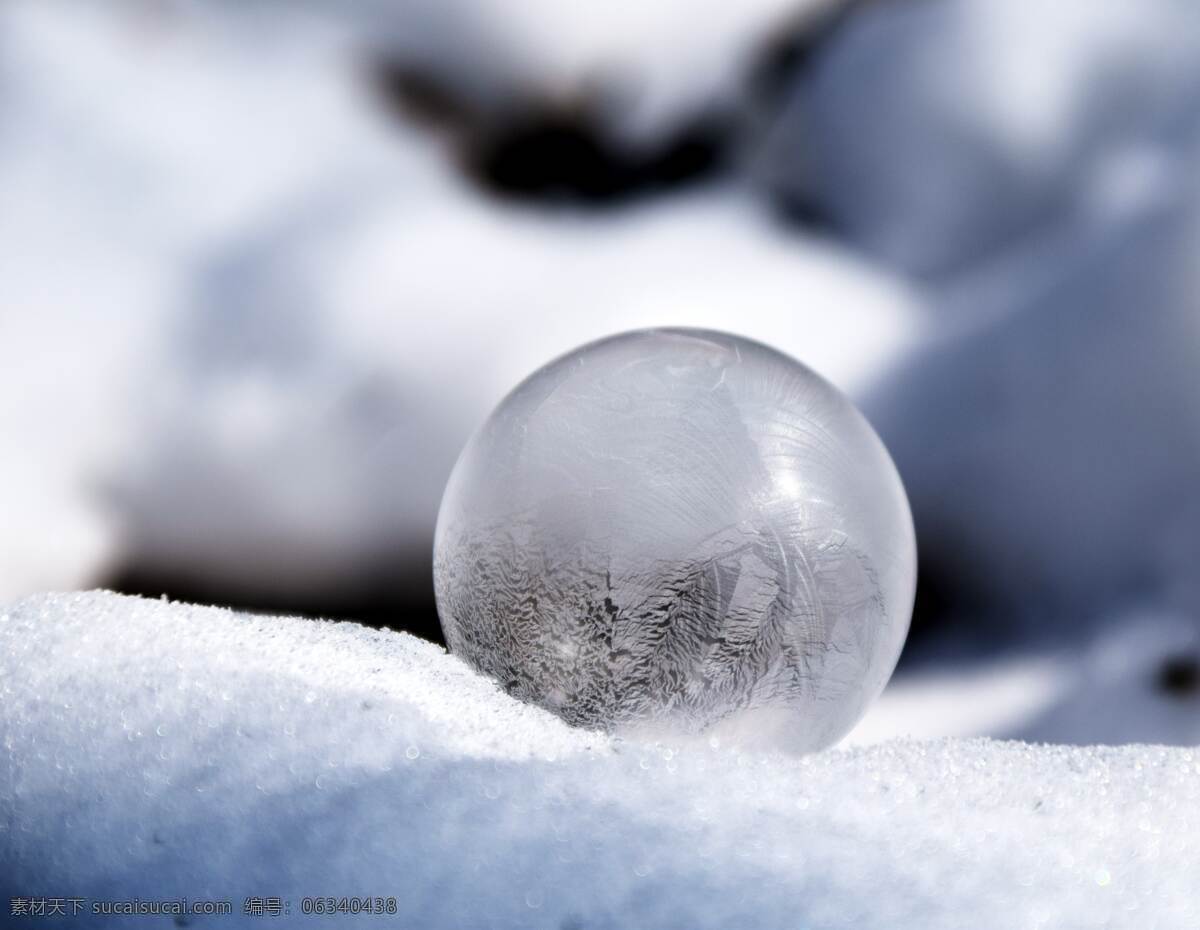 冰晶球 球 冰晶 雪 白 白雪 自然景观 山水风景