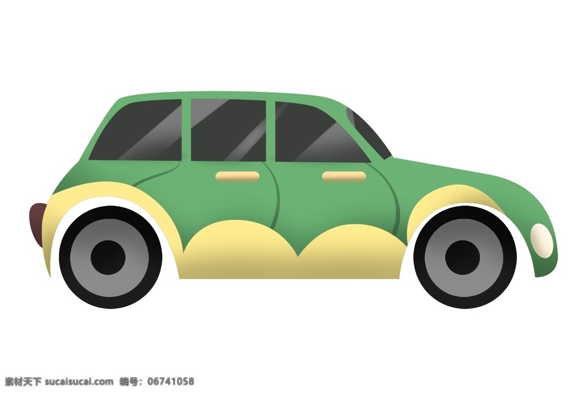 绿色 小汽车 插画 绿色的汽车 卡通插画 汽车插画 进口汽车 国产汽车 合资汽车 军用的汽车