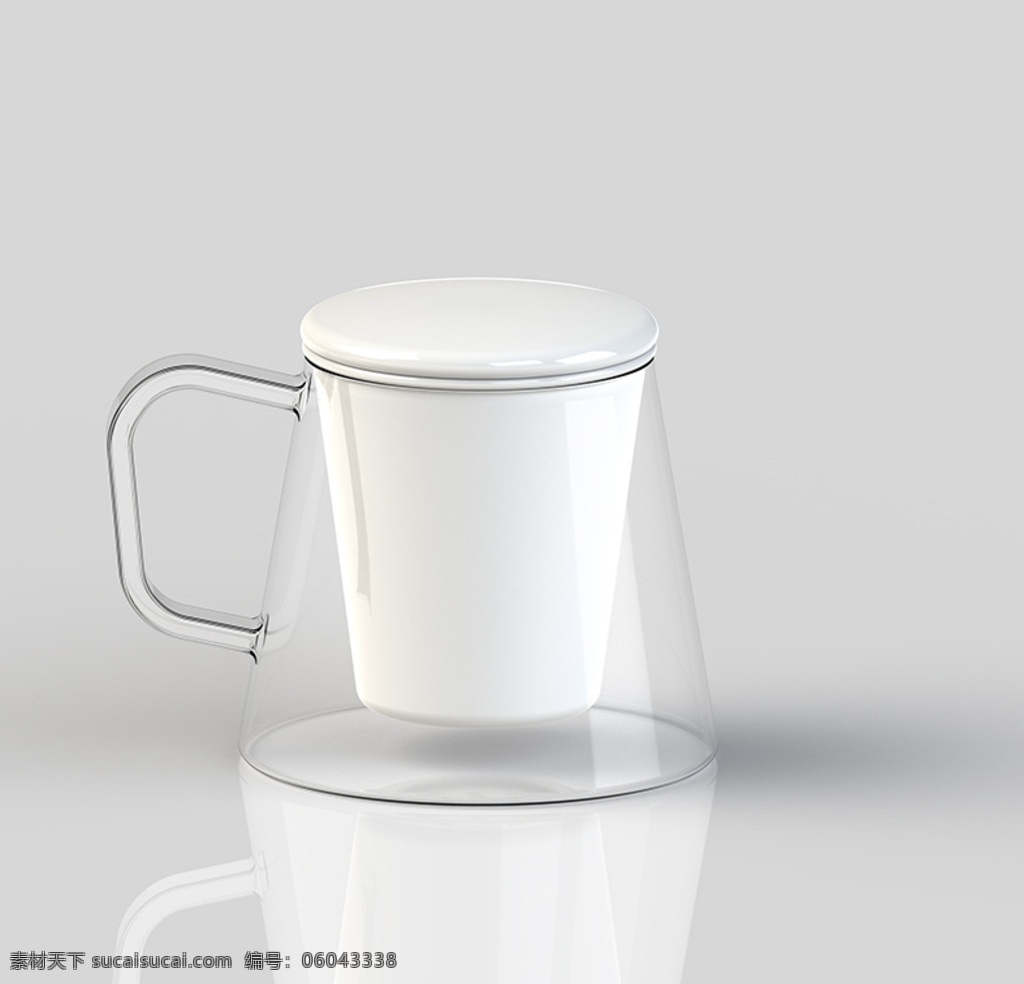 花茶杯 胡子杯 杯子 陶瓷杯 玻璃杯 茶杯 透明玻璃 solidworks 3d立体 3d设计 max