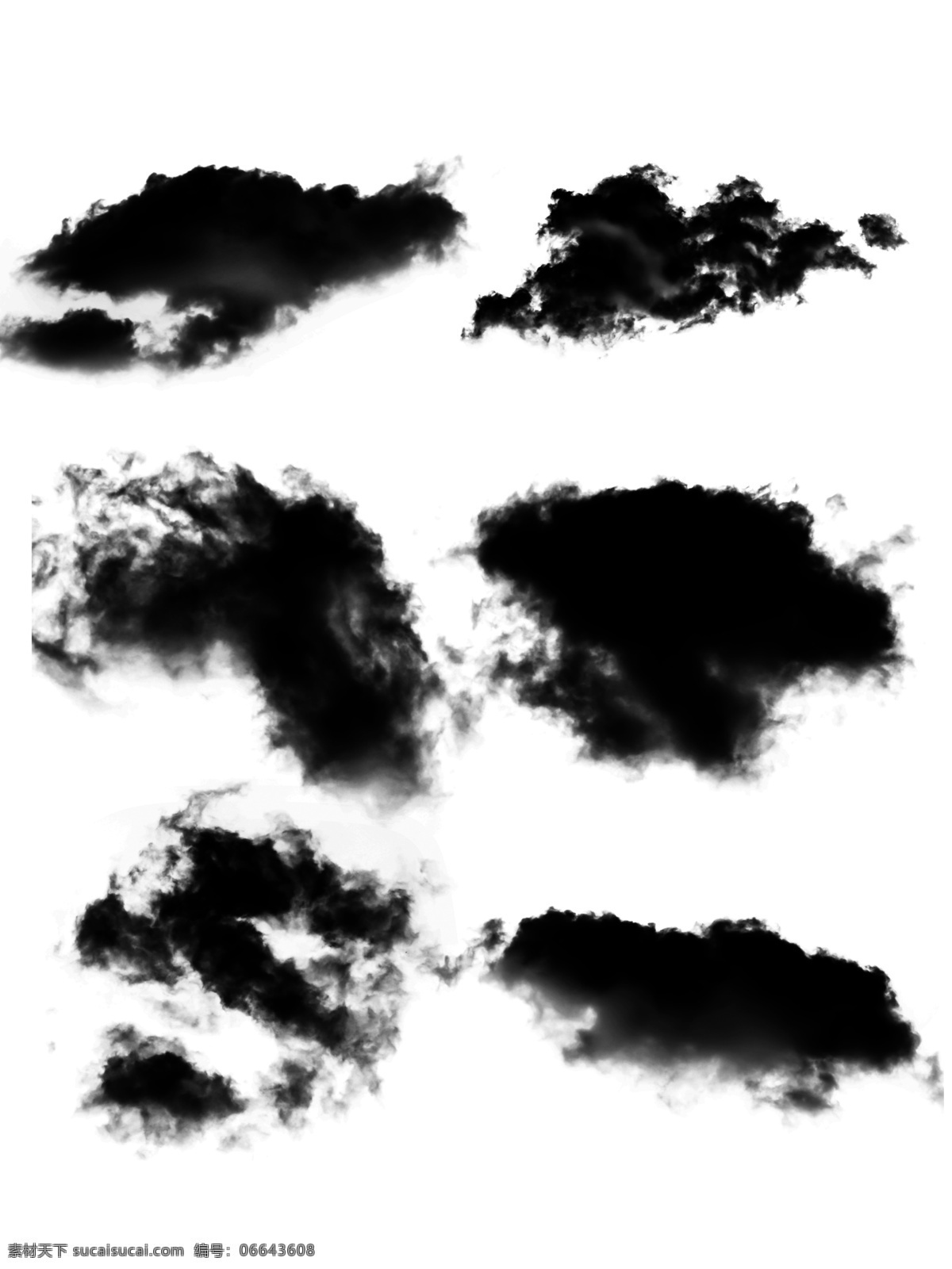 简约 写实 中 国风 黑色 水墨 云 效果 中国风 水墨云