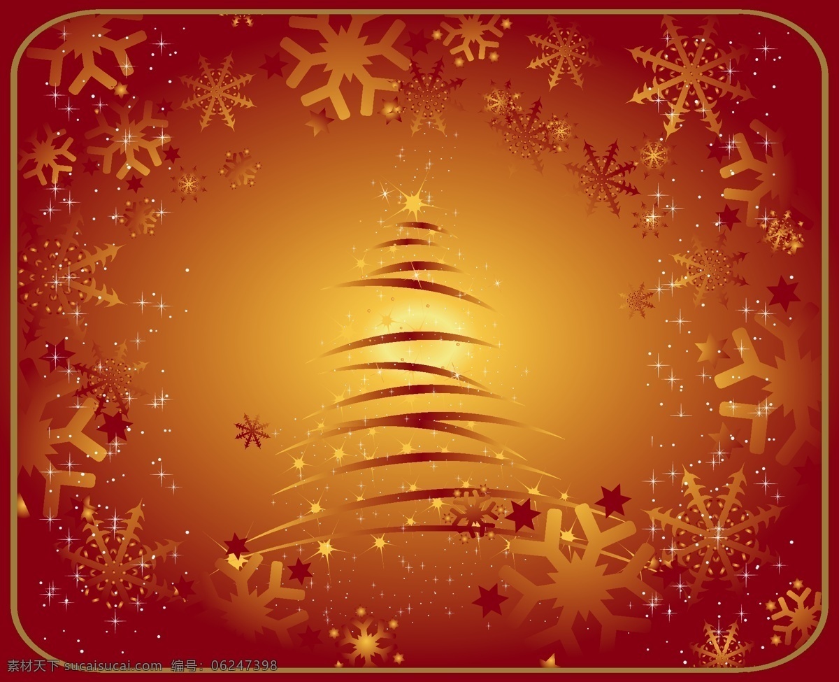 矢量 圣诞节 丝带 挂 球 雪花 花纹 花边 金色 merry christmas 蜡烛 礼物 圣诞树 节日素材