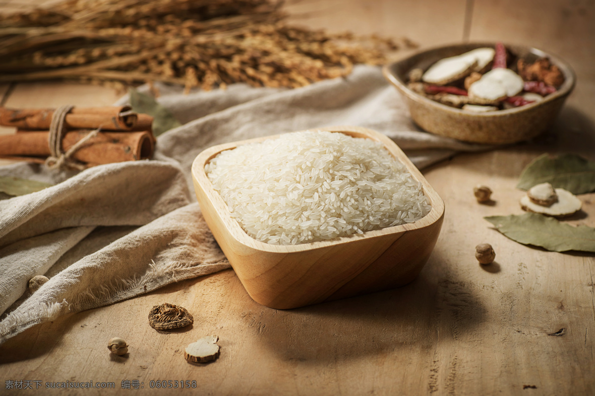 东北大米 大米 新鲜大米 米 麦子 粮食 餐饮美食 食物原料