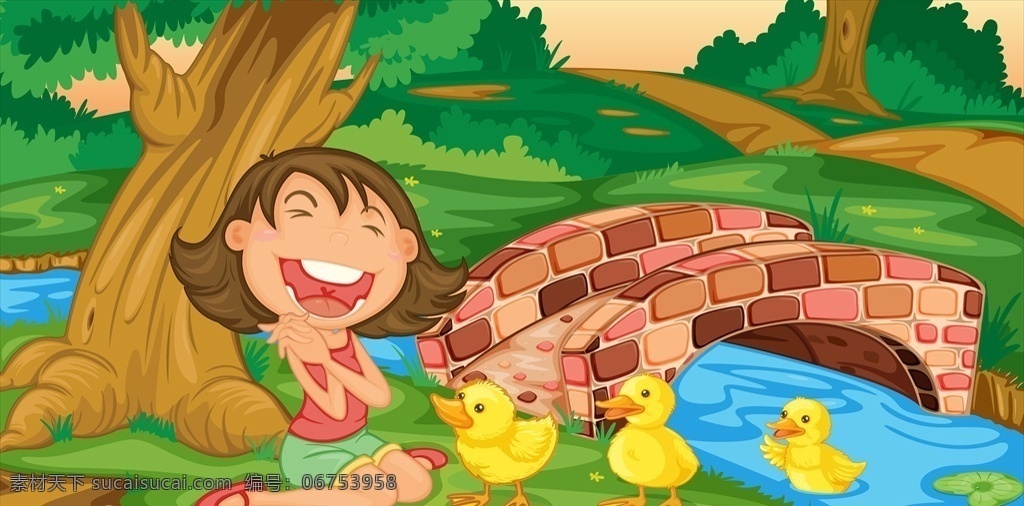 卡通鸭子 水 动物 鸭 湖 鸭池 池塘 背景 野生 野生动物 河 可爱 羽毛 夏季 小鸭 自然 游泳 环境 森林 卡通设计