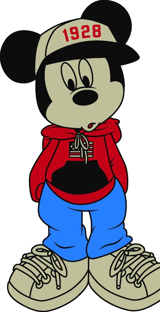 帽子米奇 坐着的米奇 字母 mickey 迪士尼 动画 卡通 米老鼠 米奇 高飞 mouse 伸手米奇 服装设计