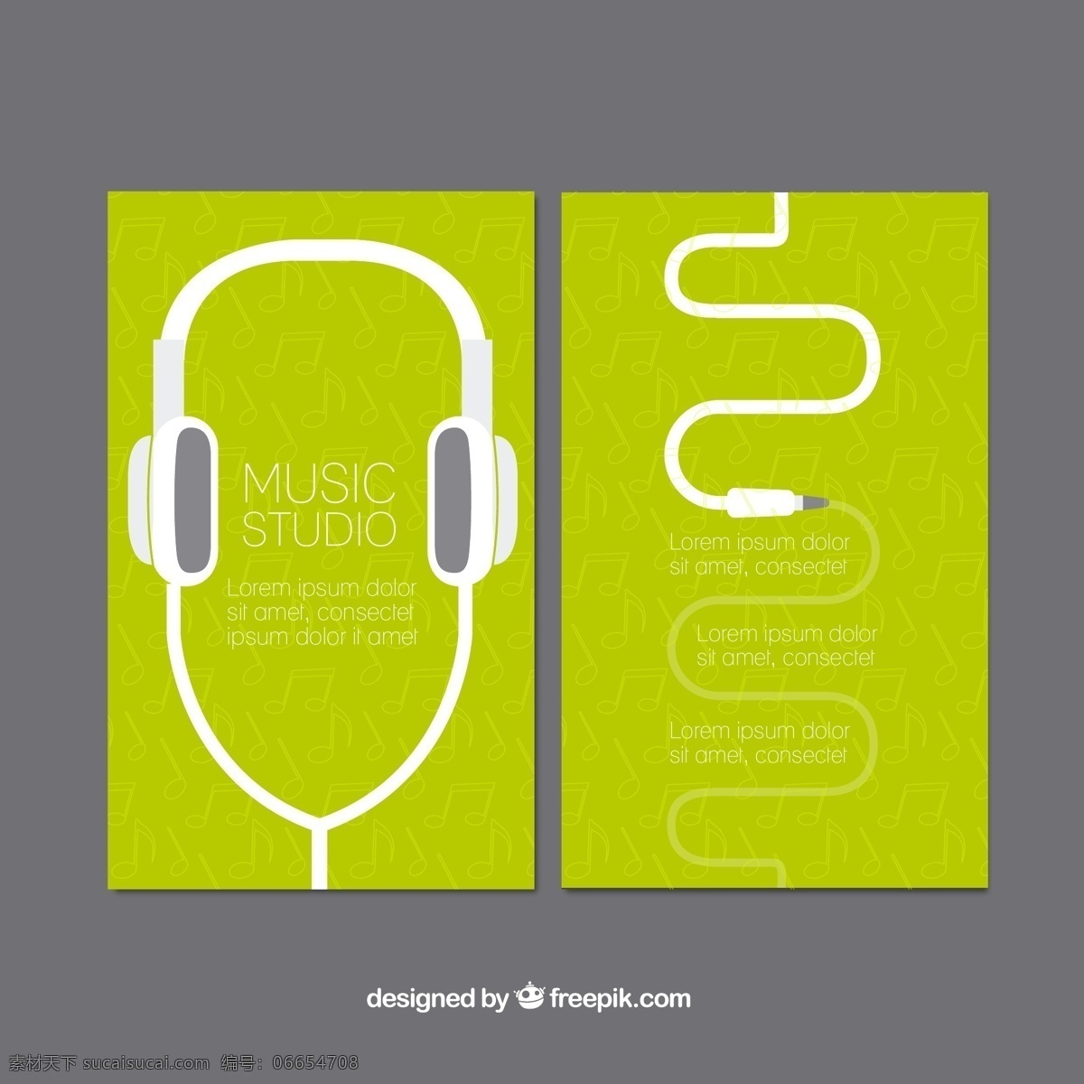 戴 耳机 听 音乐 学习 绿卡 戴耳机 听音乐 绿色卡片