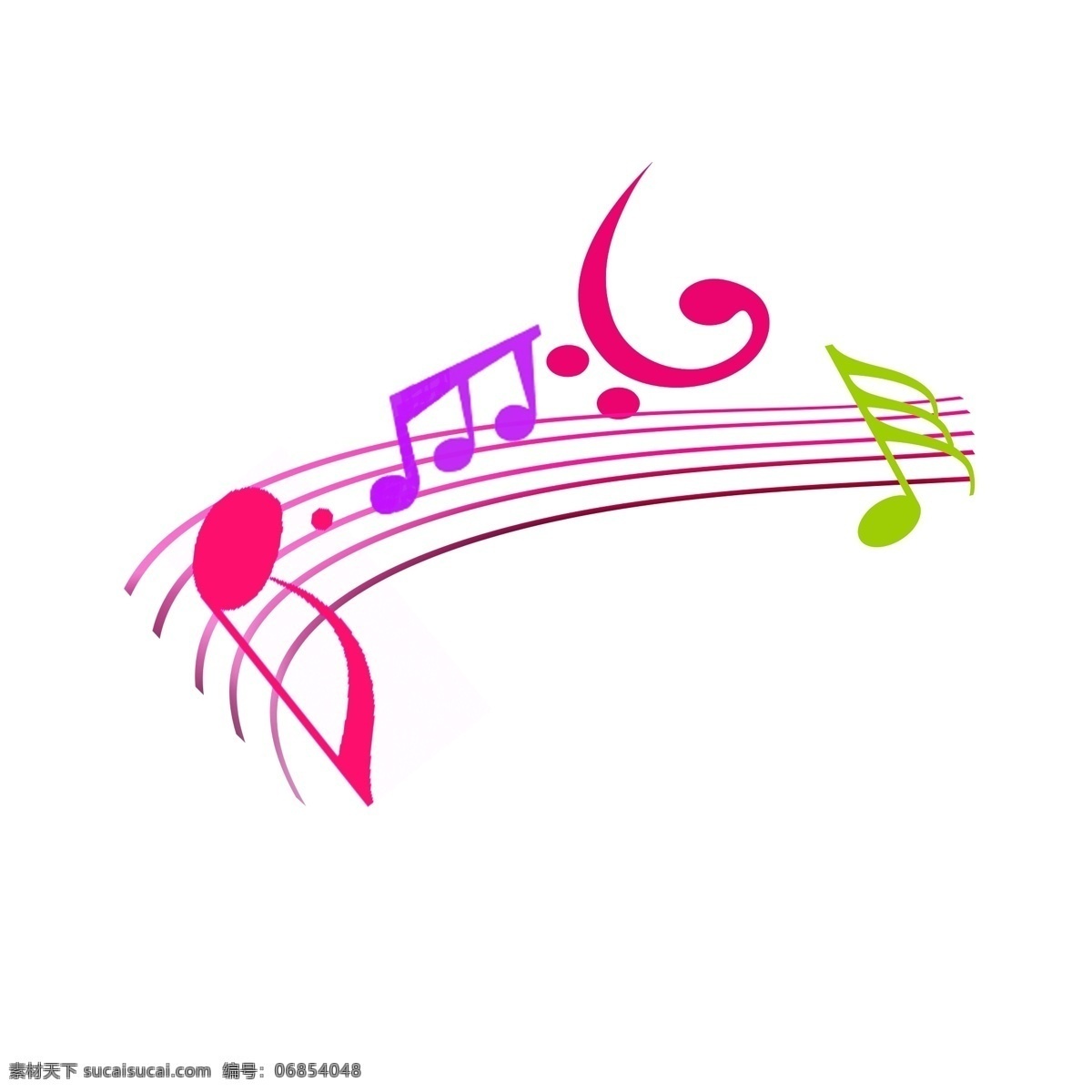 五彩 音符 乐 符 元素 彩色音符 卡通音符 卡通艺术 音乐 乐符卡通 立体 乐符 低音谱号