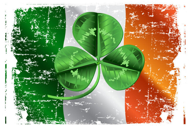 斑驳 爱尔兰 国旗 插画 矢量 效果 矢量图 其他矢量图