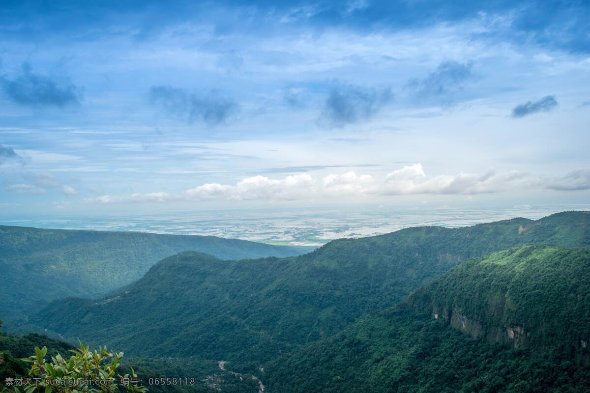 山川 天空 旅游 森林 蓝天 摄影素材 自然景观 自然风景