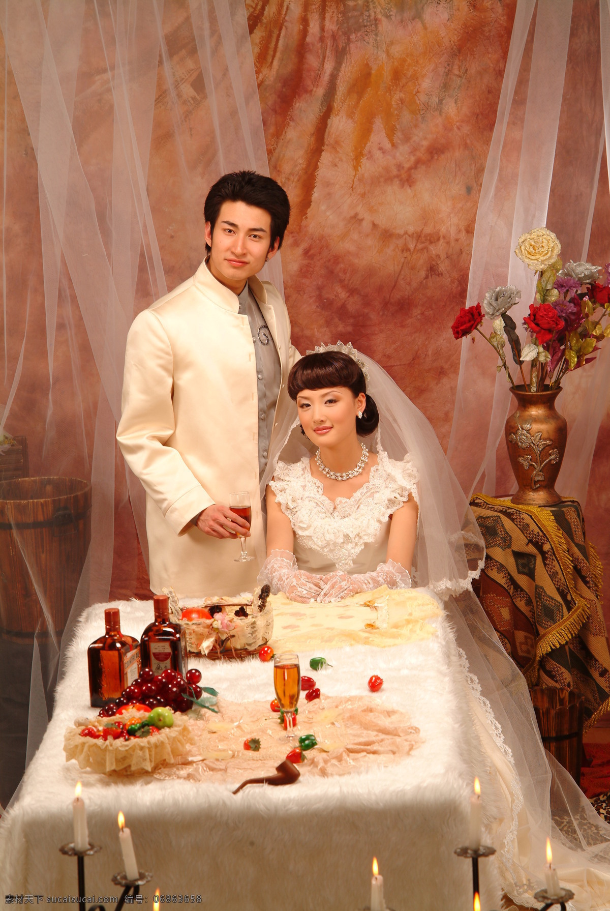 香港写真 婚纱照 美女 新娘 新郎 红地毯 花朵 笑容 西装 红酒 桌子 台灯 婚纱摄影 香港 婚纱 二 人物摄影 人物图库