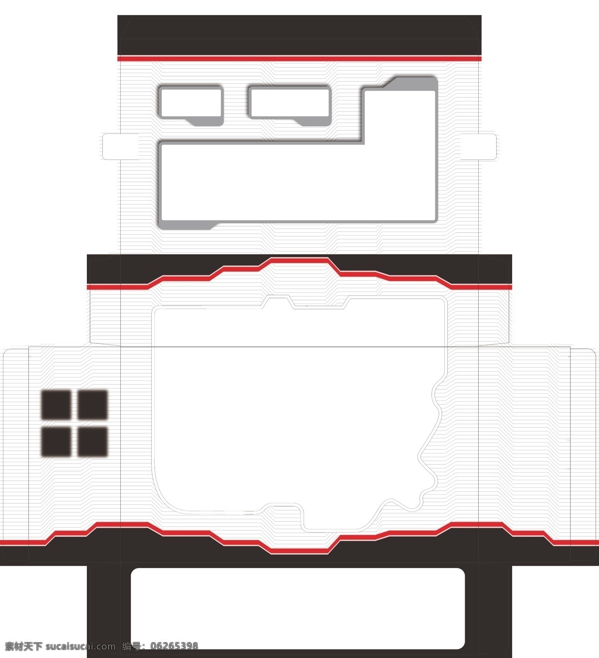 开窗 包装盒 包装设计 矢量 模板下载 开窗包装盒 展开式包装盒 psd源文件
