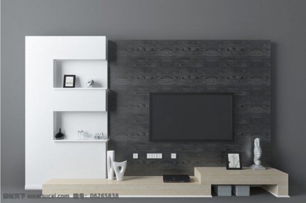 现代 风 电视墙 3d 模型 3d模型 室内设计 室内模型 室内3d模型 渲染模型 单体模型 家具模型 3d家具 3dmax 电视柜 壁柜 3d设计 max