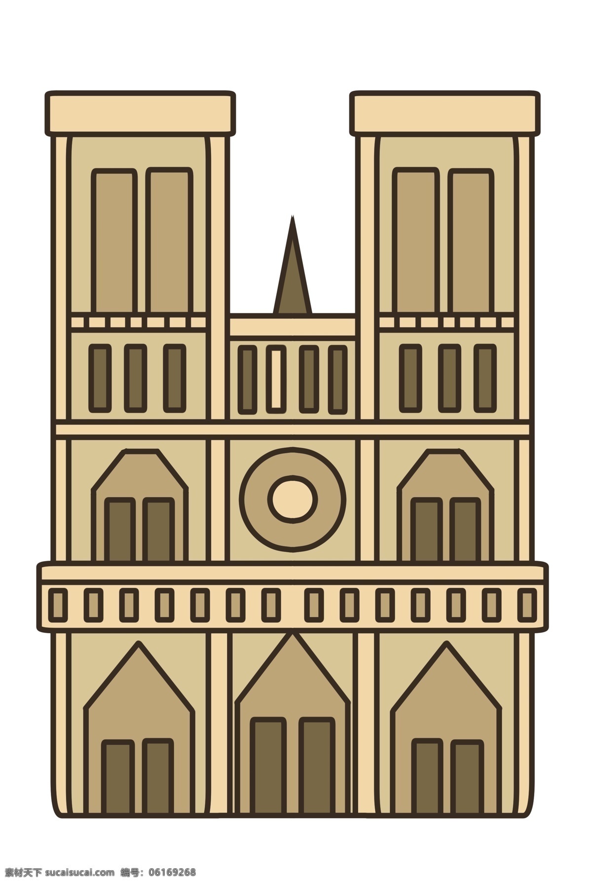 知名 建筑 巴黎圣母院 知名建筑 旅游景点