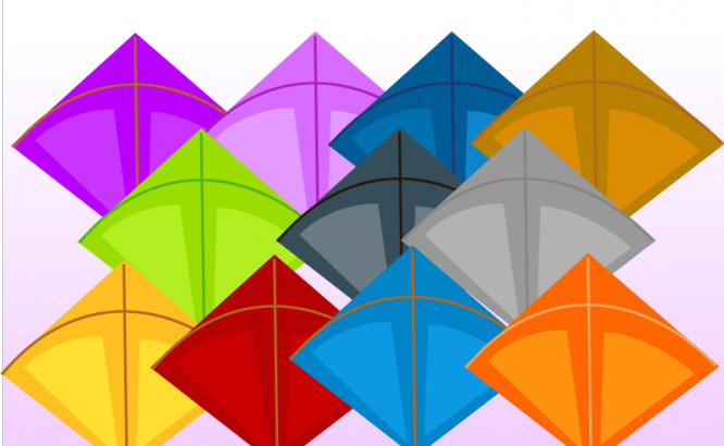 矢量 绘图 风筝 飞 风 夹 剪贴画 三角形 玩具 颜色 移动 艺术 svg 孩子们 玩 有趣 拖动 滑翔伞 矢量图 日常生活