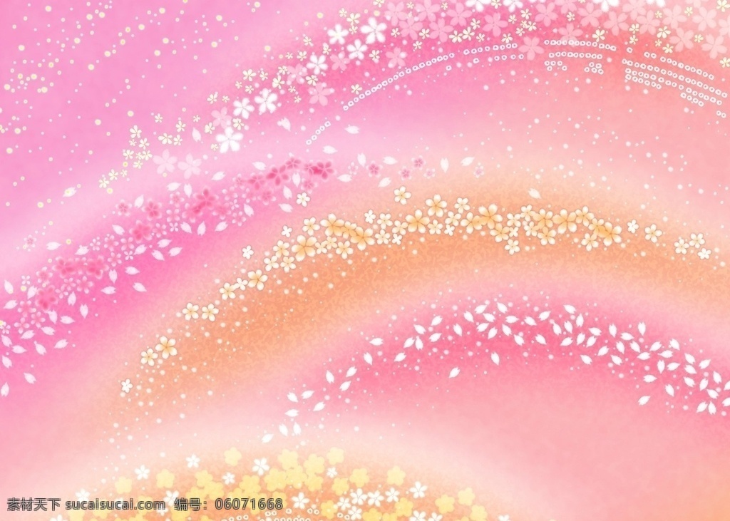 粉色 碎花 组成 弧形 条纹 背景 底纹边框 背景底纹