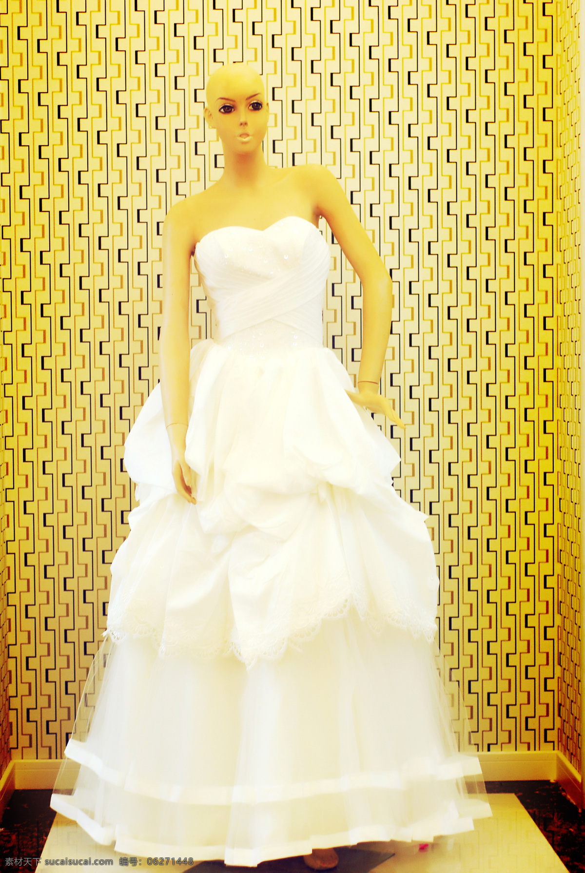 婚纱 模特 礼服 模特摄影 服装摄影 生活素材 生活百科 黄色