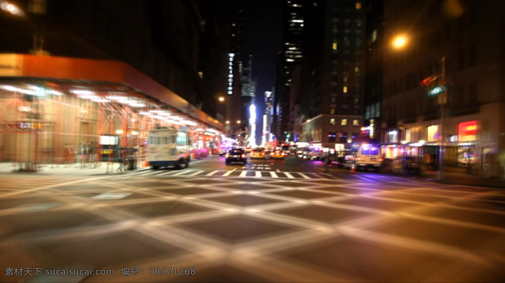 时代广场 夜景 实拍 视频 城市 绚丽 实拍视频