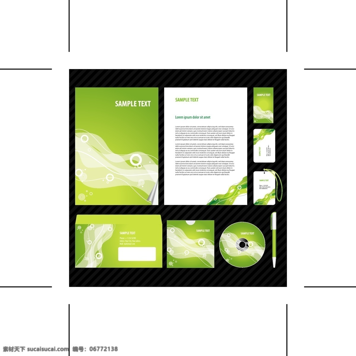 vi素材 vi 设计素材 画册模板 平面模板 矢量图库 黑色