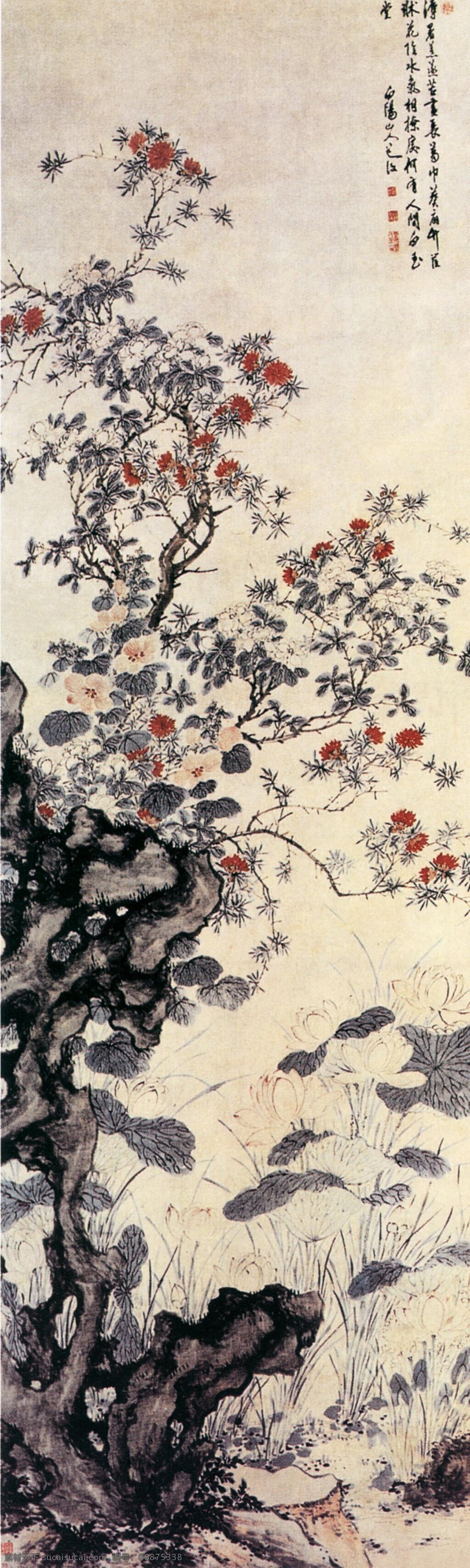 国画 花卉 古典 古画 国画花卉 绘画 水墨 中国画 中华传世国画 中国画艺术 文化艺术