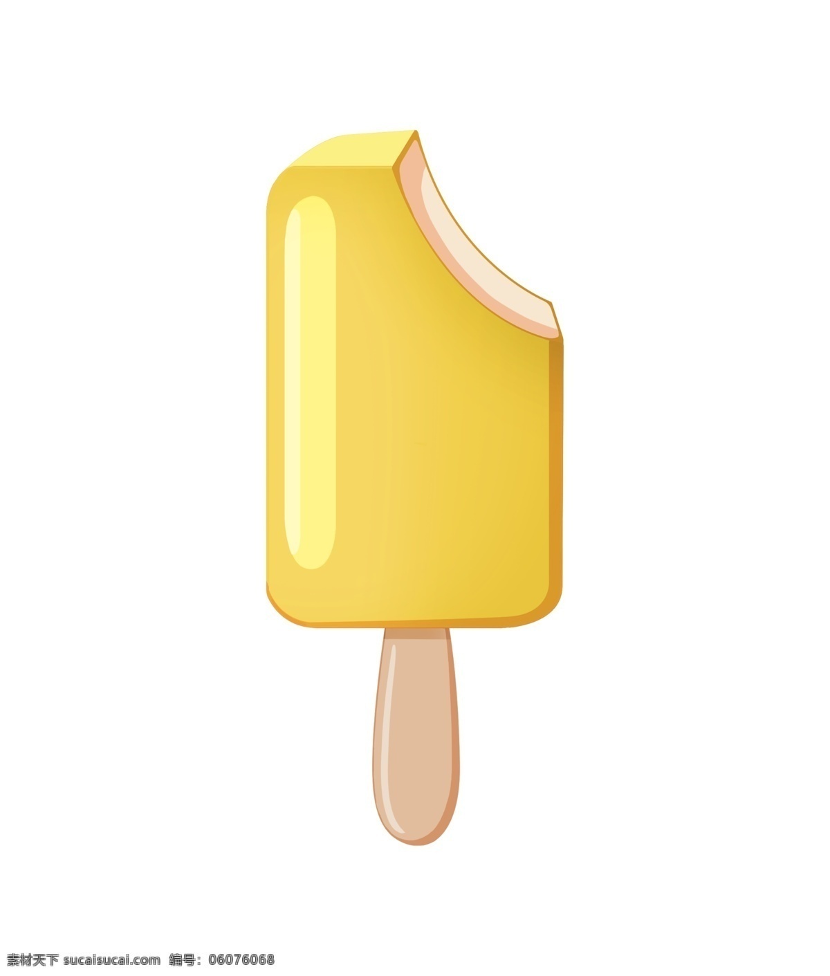 黄色香蕉雪糕 香蕉雪糕 冰淇淋 雪糕
