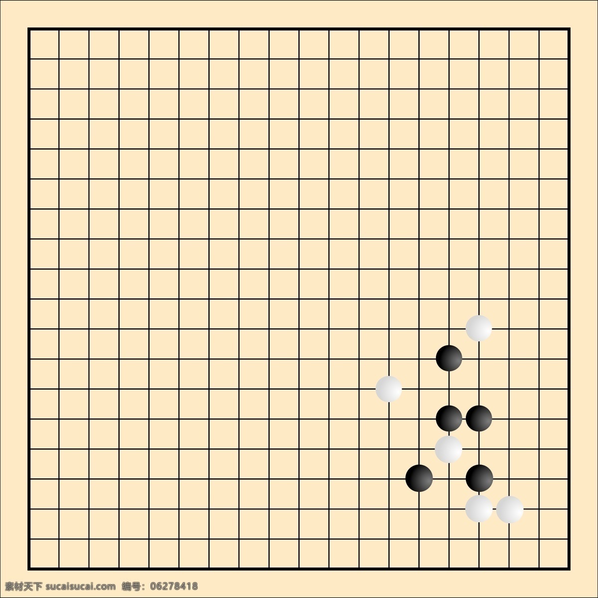 围棋 娱乐 游戏 棋牌 文化艺术 传统文化 棋牌类 矢量图库