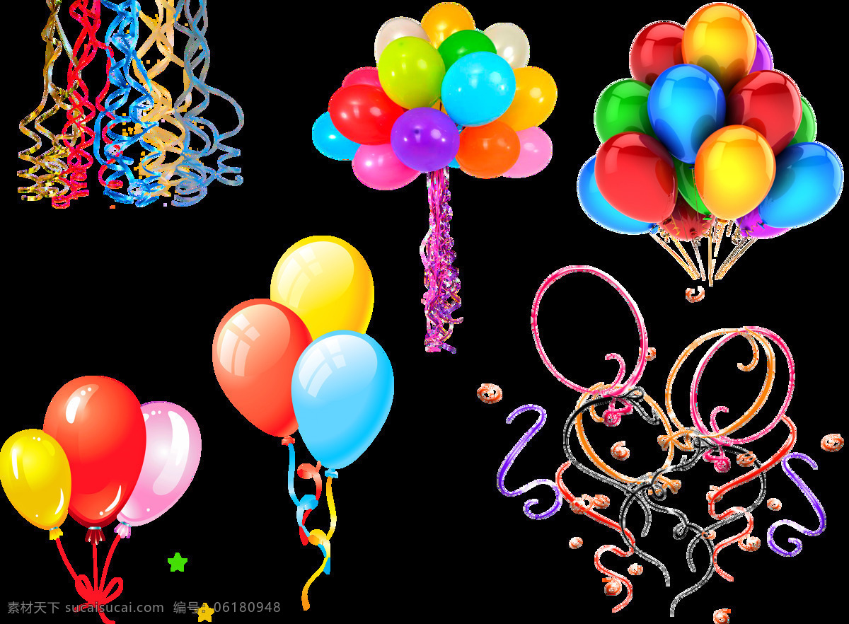 气球 彩虹颜色 五彩纸屑 堆球 庆典 生日 乐趣 多彩 装修 问候语 一年 节日 生活百科 休闲娱乐