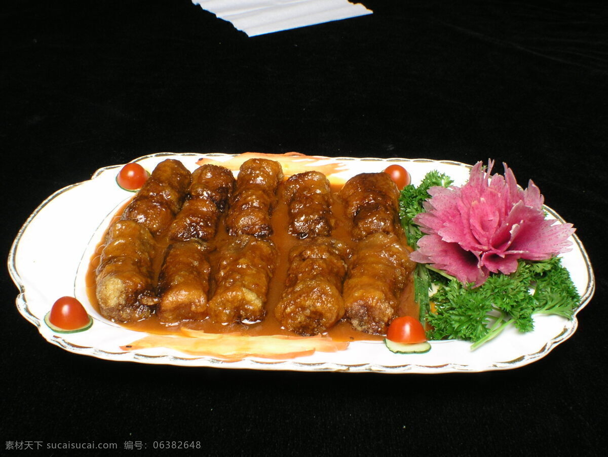 鲍汁肥牛卷 精美菜肴 菜品 美食 餐饮美食 西餐美食 酒店食物 食物 美味佳肴 传统美食 盘子 青菜 餐