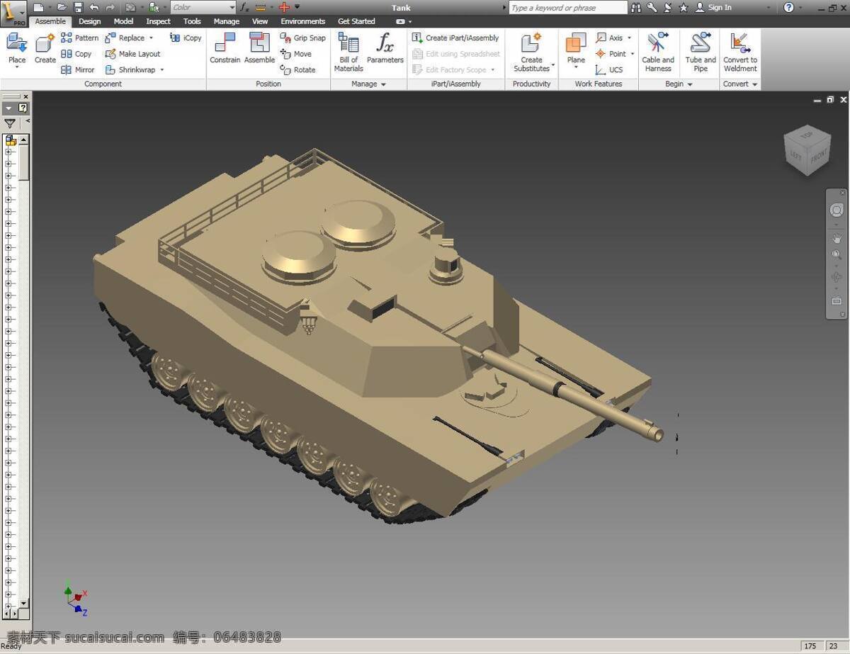 m1 坦克 军事的 3d模型素材 其他3d模型