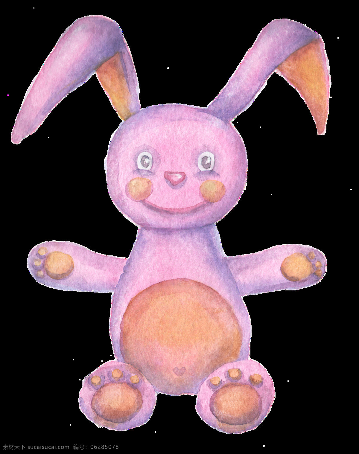 兔子 玩偶 透明 装饰 动物 公仔 透明素材 免扣素材 装饰图案