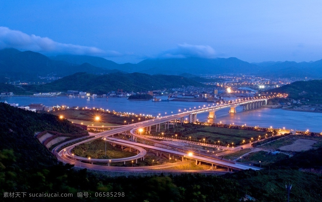 宁波 大榭 立交桥 夜景 灯光 城市 大榭夜景 宁波大榭 大榭岛 跨江大桥 大榭一桥 北仑大榭 大榭开发区 人文景观 旅游摄影