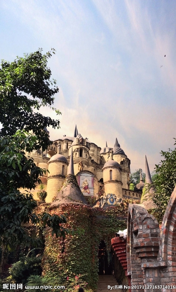 梦幻城堡 城堡 梦幻 蓝天 白云 梦幻王国 旅游摄影