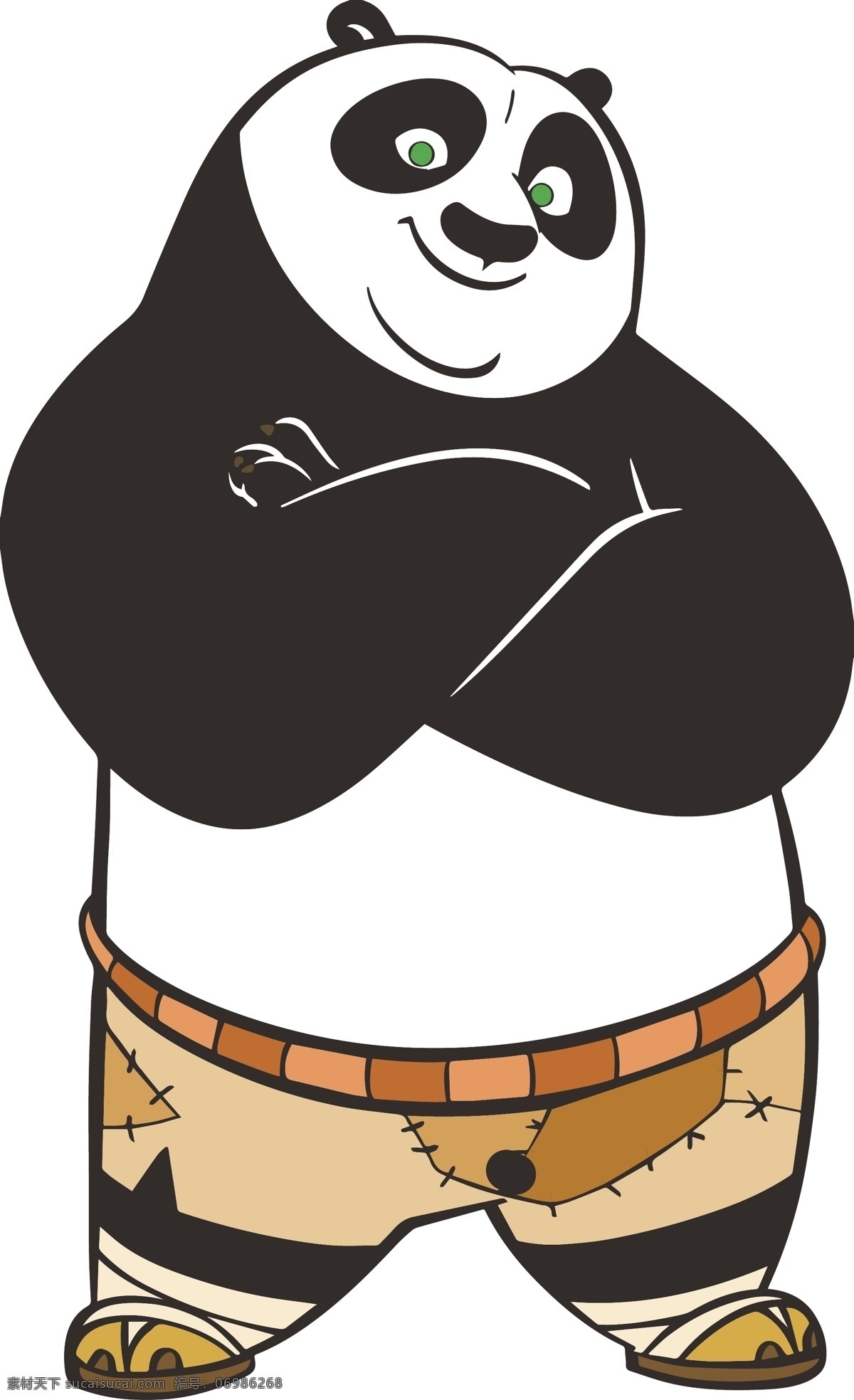 功夫 熊猫 卡通 人物 矢量图 功夫熊猫 动画片 插图 卡通设计
