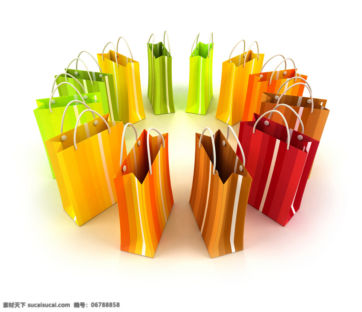 彩色购物纸袋 纸袋 环保袋 手提袋 手挽袋 购物袋 五颜六色纸袋 彩色纸袋 生活素材 生活百科