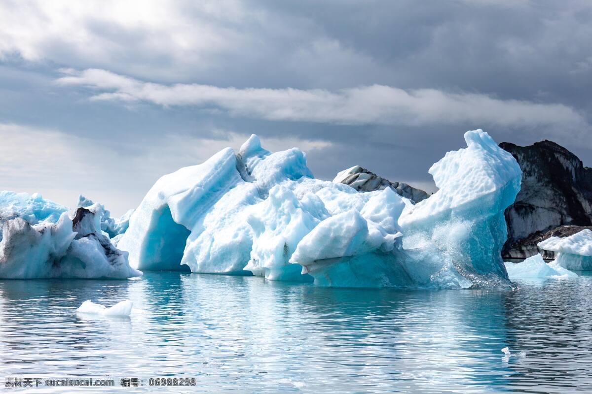 冰川 冰山 冰块 冰盖 漂浮的冰块 自然景观