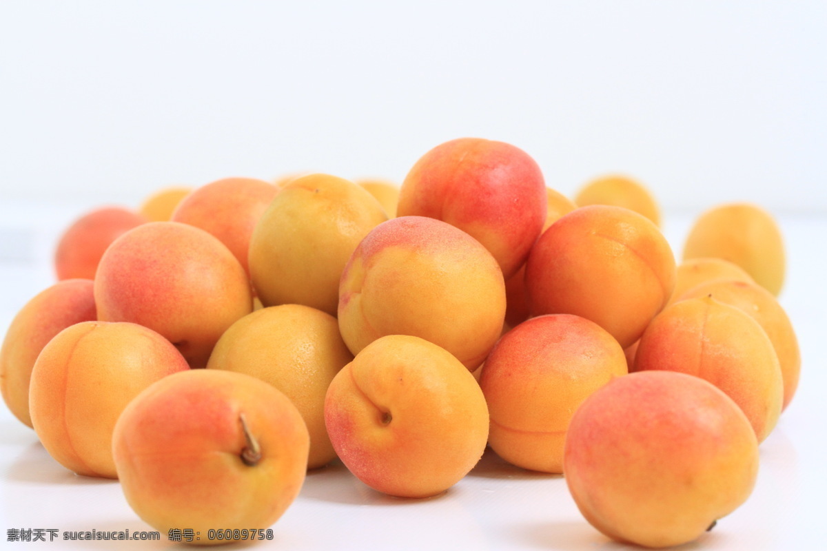 黄杏 杏子 水果杏 杏肉 梅子 杏核 水杏 杏 水果 生物世界