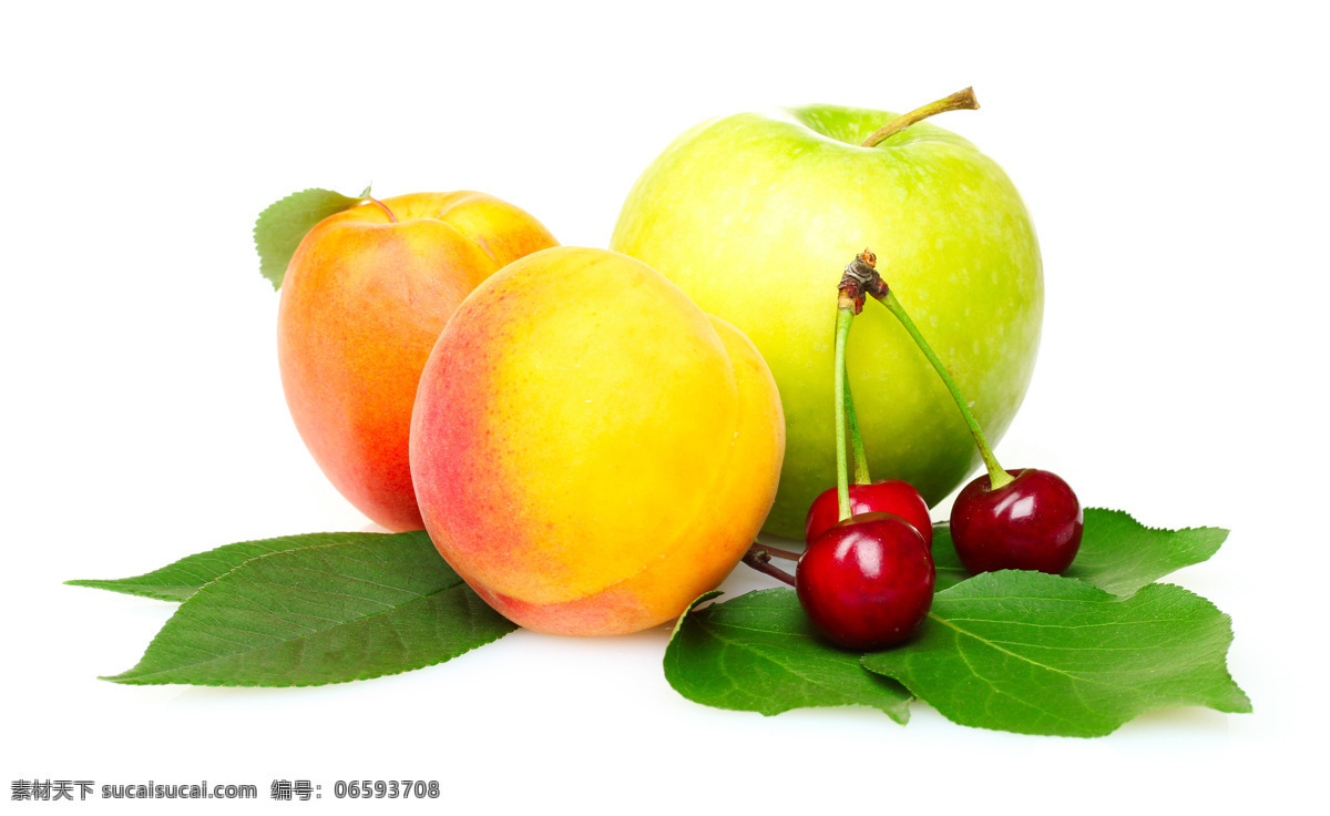 苹果 樱桃 梅子 水果 新鲜水果 摄影图 杏子 苹果图片 餐饮美食