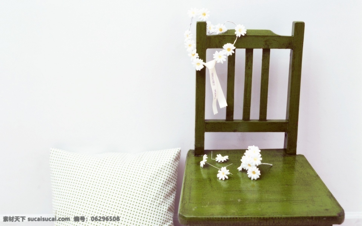 3d 壁纸 3d模型 白色的花 抽象 创意 靠枕 空间素材 浪漫 绿色 手机背景图片 椅子 家居装饰素材 壁纸墙画壁纸