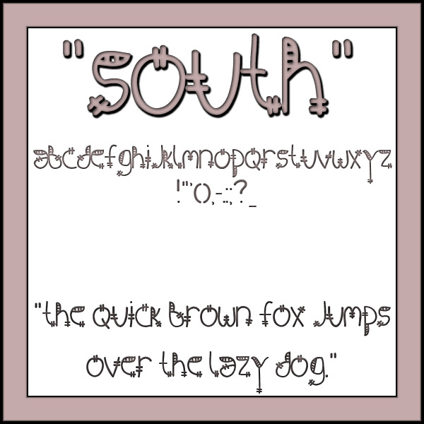 南字体 南 魔力字体 south ttf 字体 truetype opentype 后记 eot 光学传递函数 adobe postscript 白色